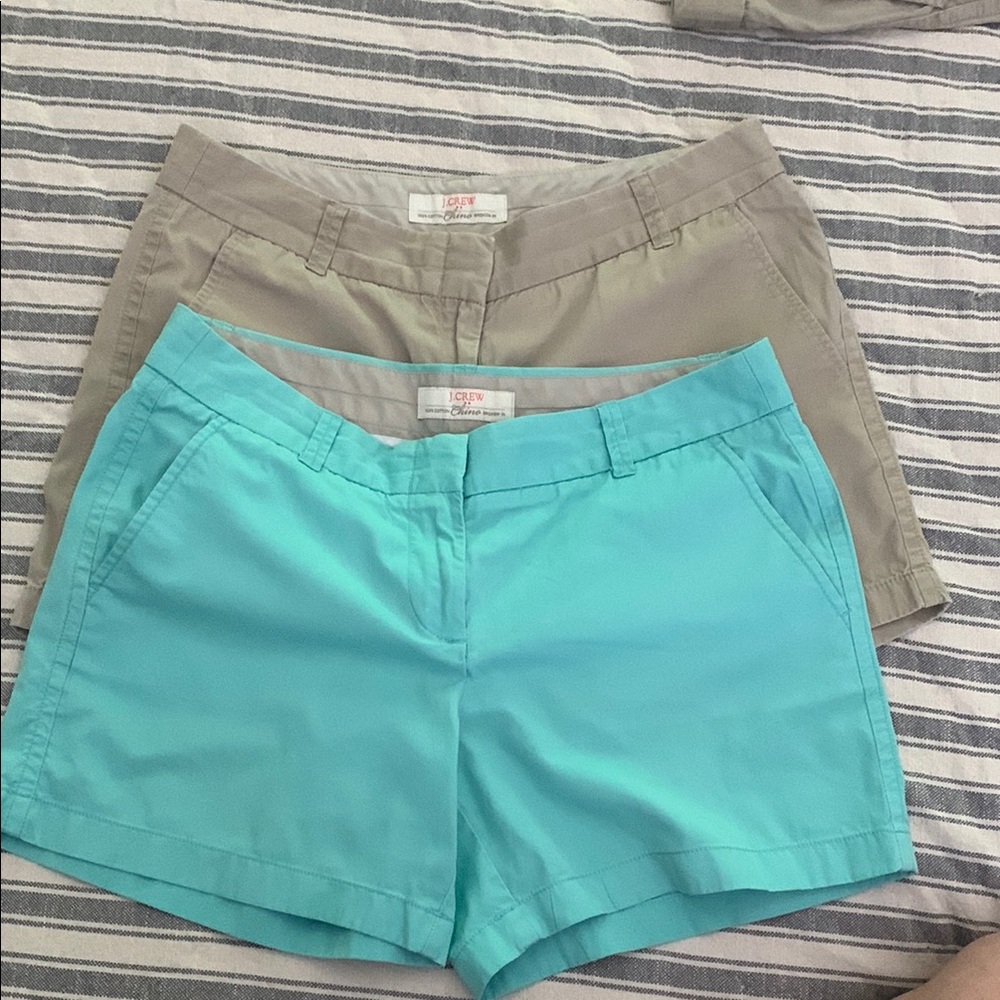 J. Crew 5” Shorts green Cotton Chino